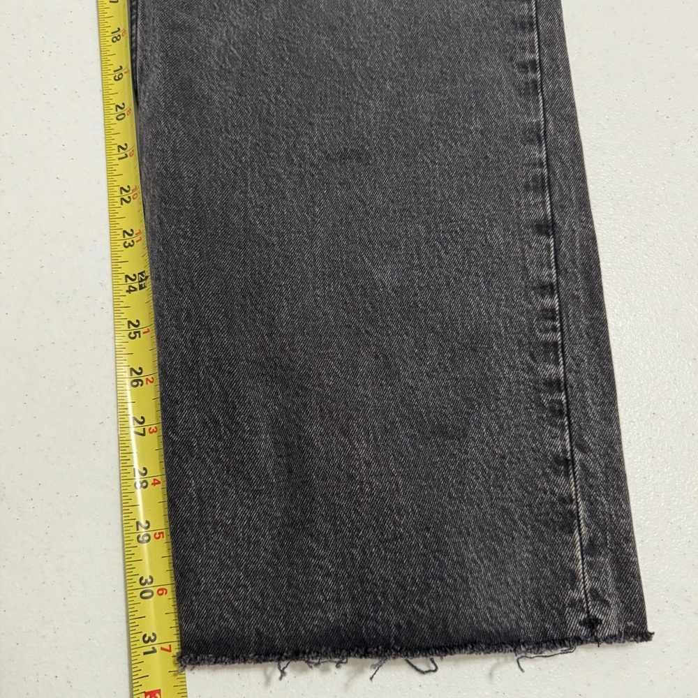 Abercrombie & Fitch The Baggy Low Rise Curve Love Black Jeans NWT Size 32 - Picture 10 of 11